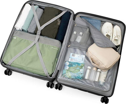 Elm 21" Carry-on Expandable Spinner Luggage Set - Set - Glossy Mint