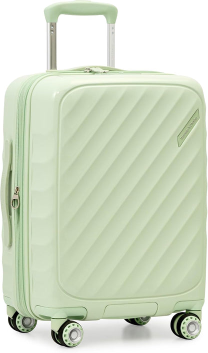 Elm 21" Carry-on Expandable Spinner Luggage Set - Set - Glossy Mint