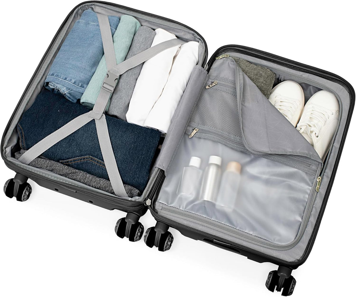 Elm 21" Carry-on Expandable Spinner Luggage Set - Set - Glossy Mint