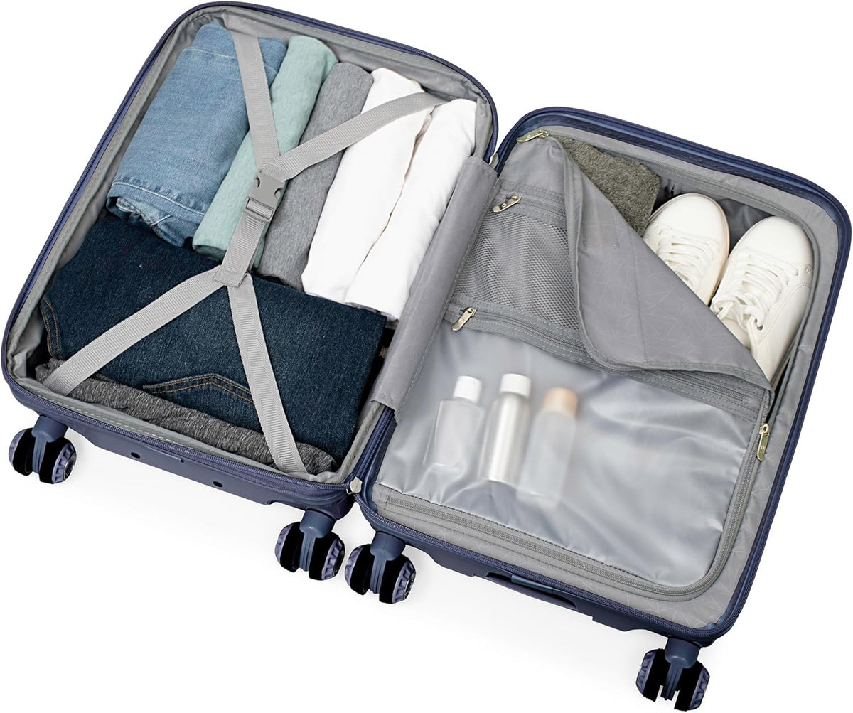 Elm 21" Carry-on Expandable Spinner Luggage Set - Set - Glossy Mint