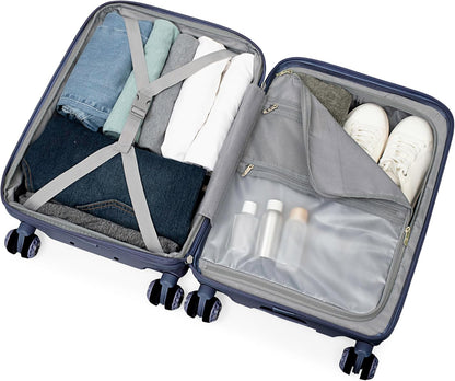 Elm 21" Carry-on Expandable Spinner Luggage Set - Set - Glossy Mint