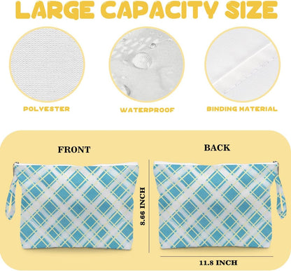 2 Pack Waterproof Sandproof Wet Dry Bags, Zippered Pool Travel Storage Pouches for Women’s Swimsuits