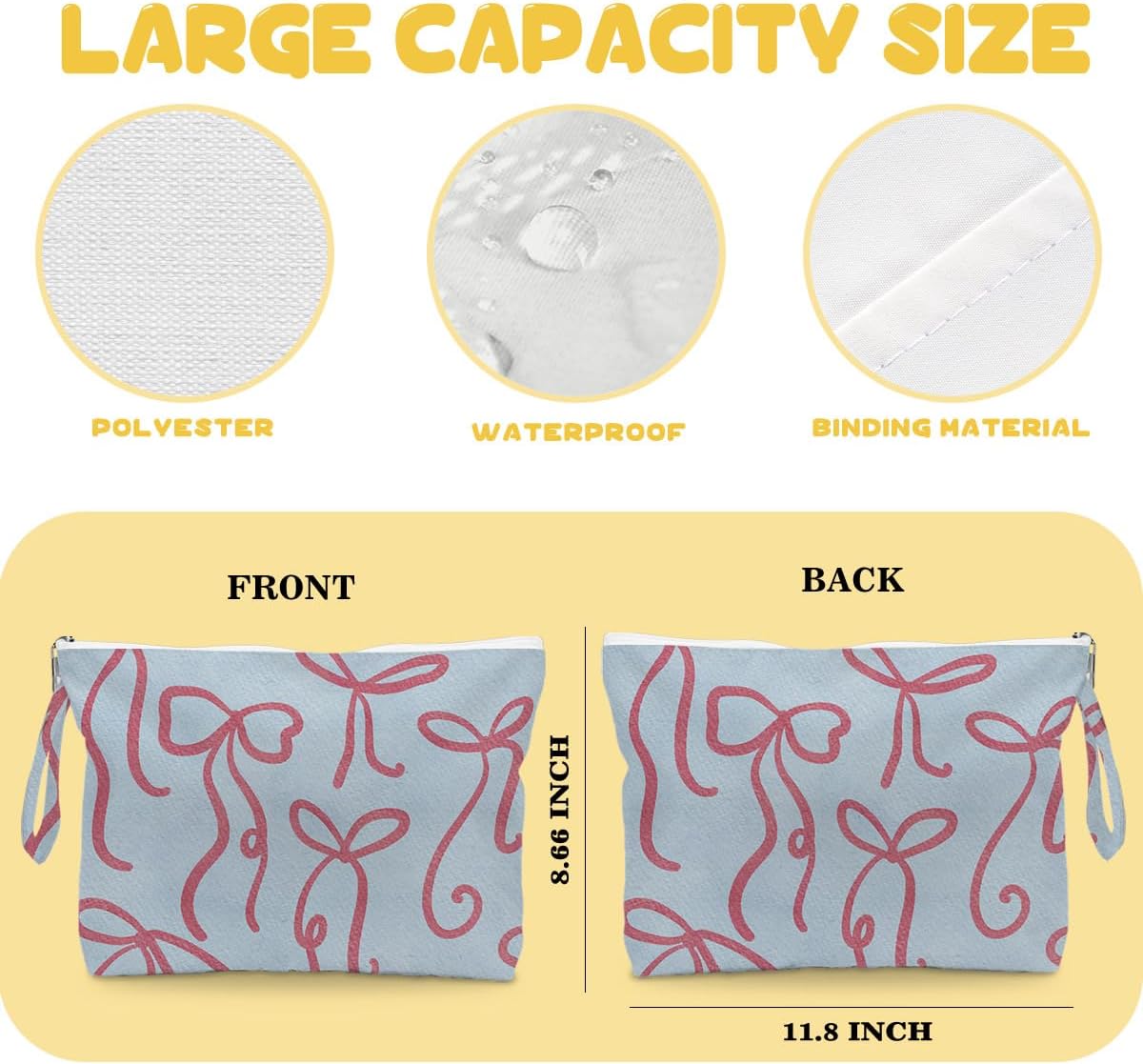 2 Pack Waterproof Sandproof Wet Dry Bags, Zippered Pool Travel Storage Pouches for Women’s Swimsuits
