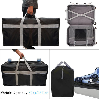Extra Large Bag Lightweight, 96L Travel Duffel Bag Foldable for Men Women, Waterproof & Durable(BLACK)