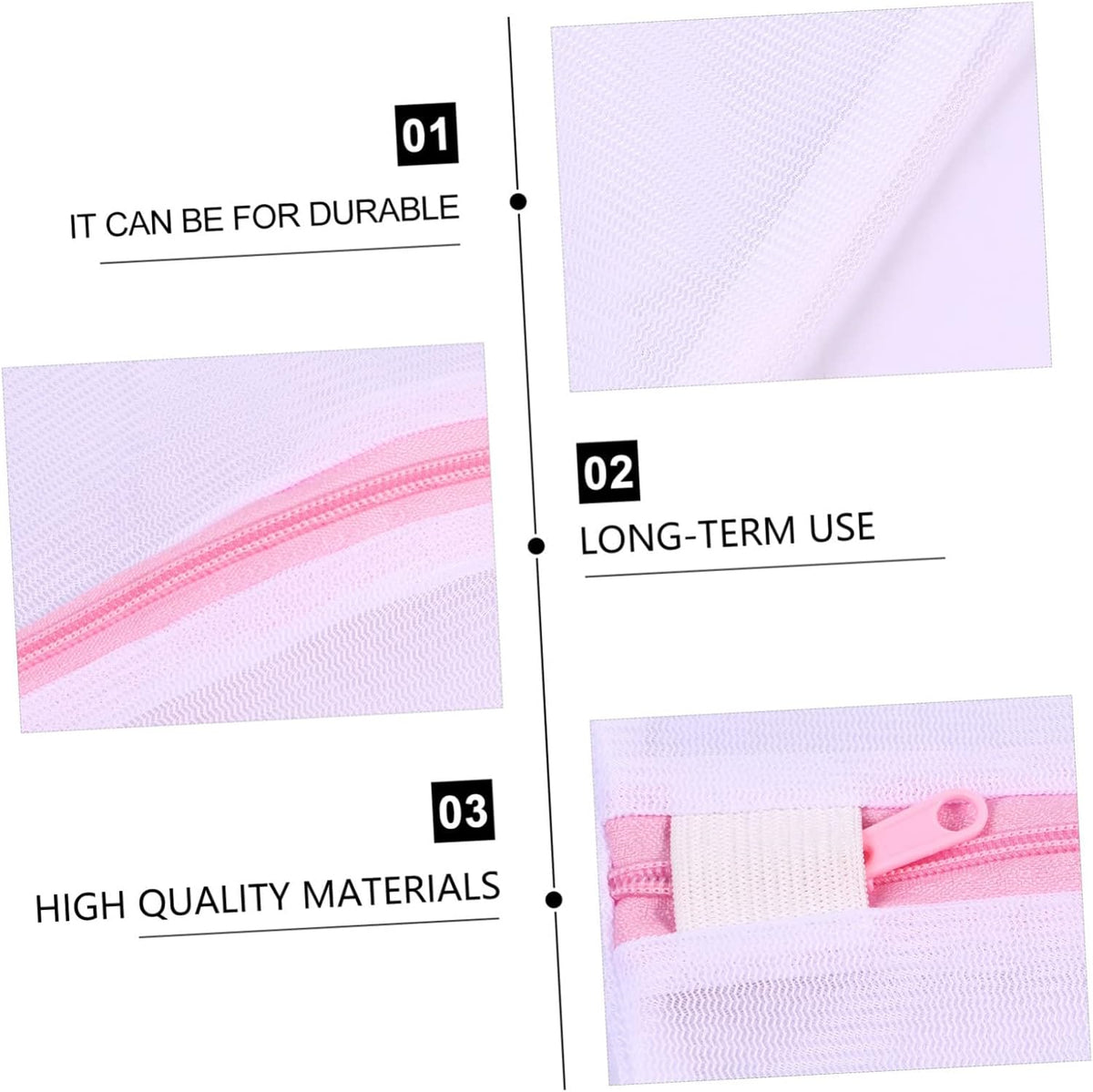 5pcs Laundry Mesh Bag Set for Travel Storage Washing Pouch Zippered Organizer for Lingerie Underwear and Clothing Protects from Snagging and Tangling