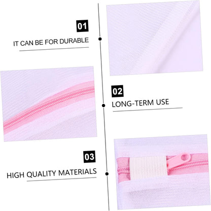 5pcs Laundry Mesh Bag Set for Travel Storage Washing Pouch Zippered Organizer for Lingerie Underwear and Clothing Protects from Snagging and Tangling