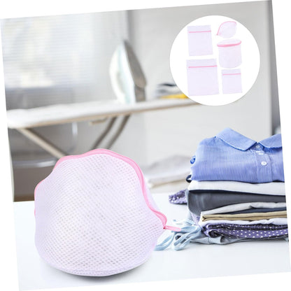 5pcs Laundry Mesh Bag Set for Travel Storage Washing Pouch Zippered Organizer for Lingerie Underwear and Clothing Protects from Snagging and Tangling