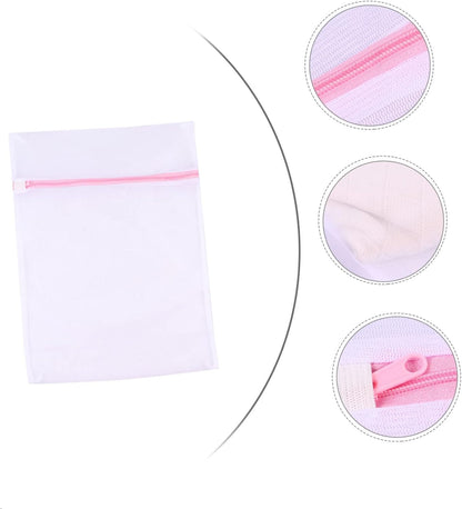 5pcs Laundry Mesh Bag Set for Travel Storage Washing Pouch Zippered Organizer for Lingerie Underwear and Clothing Protects from Snagging and Tangling