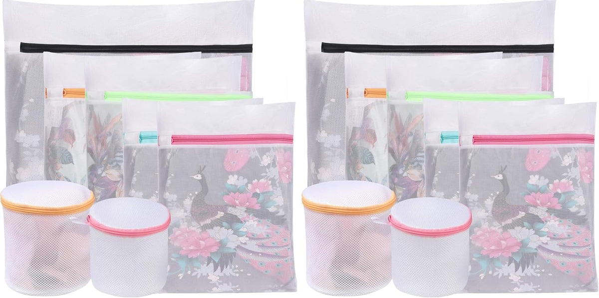 Laundry Bags Mesh Wash Bag for Intimates Lingerie and Delicates, 5Pcs (1XL,2L,2M)