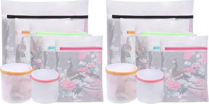 Laundry Bags Mesh Wash Bag for Intimates Lingerie and Delicates, 5Pcs (1XL,2L,2M)