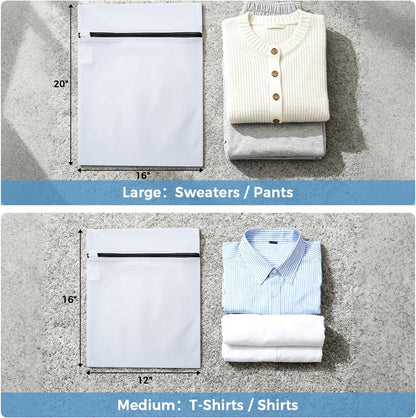 Laundry Bags Mesh Wash Bag for Intimates Lingerie and Delicates, 5Pcs (1XL,2L,2M)