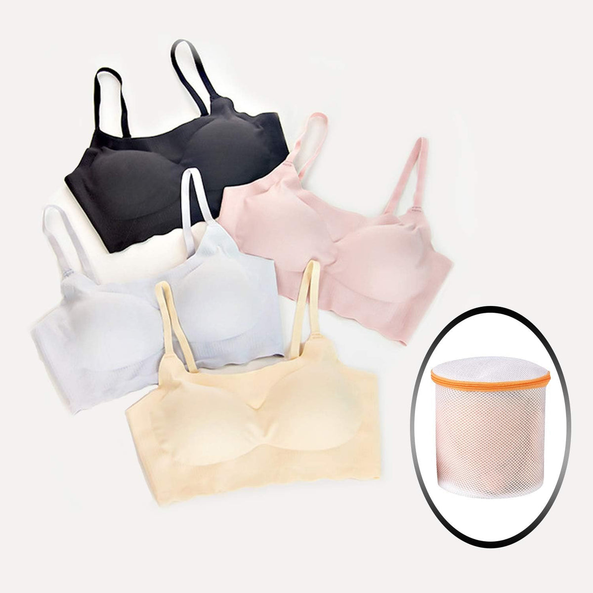 Laundry Bags Mesh Wash Bag for Intimates Lingerie and Delicates, 5Pcs (1XL,2L,2M)