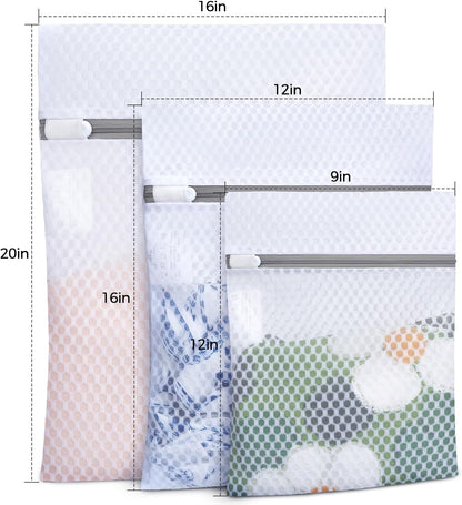 Laundry Bags Mesh Wash Bag for Intimates Lingerie and Delicates, 5Pcs (1XL,2L,2M)