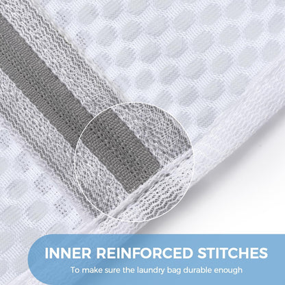Laundry Bags Mesh Wash Bag for Intimates Lingerie and Delicates, 5Pcs (1XL,2L,2M)