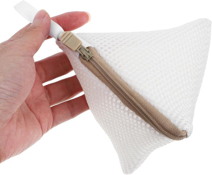 Mini Mesh Laundry Bags 3-Pack Portable Washing Machine Pouch for Delicates Lingerie Stockings Travel Laundry Organizer 4.72X4.72X0.78 Inch