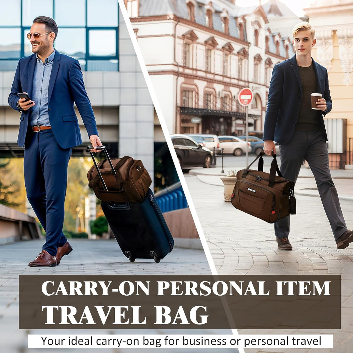 Underseat Carry On luggage Bag Airplanes Personal Item Bags Weekender Overnight Travel Tote Bag Shoulder Small Softside Carry on Luggage Travel Duffel Bags For Men Women -16 IN Navy Blue