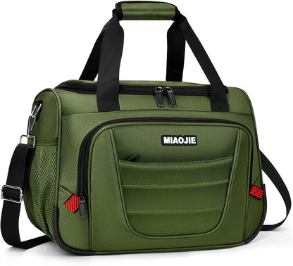 Underseat Carry On luggage Bag Airplanes Personal Item Bags Weekender Overnight Travel Tote Bag Shoulder Small Softside Carry on Luggage Travel Duffel Bags For Men Women -16 IN Navy Blue