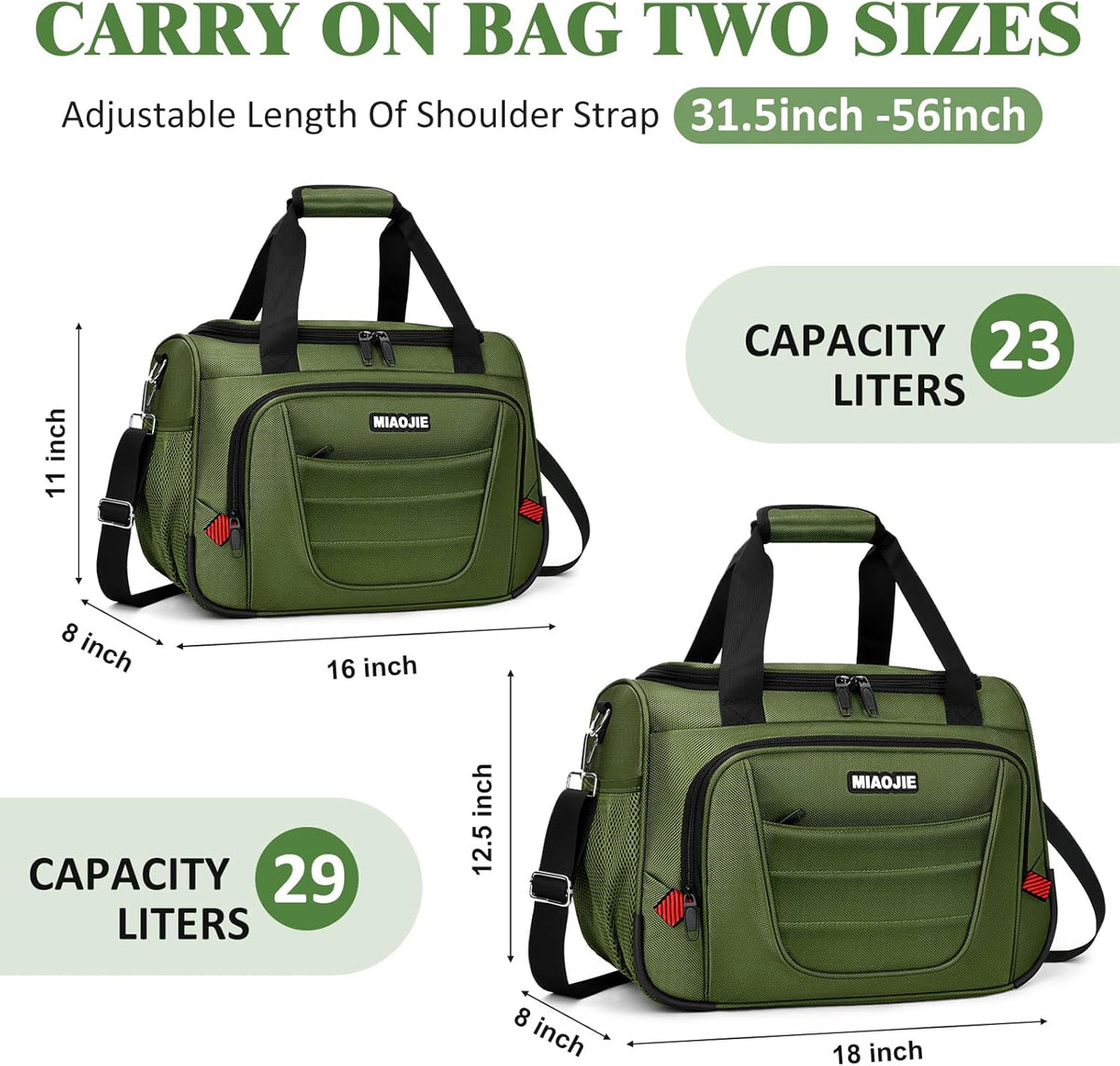 Underseat Carry On luggage Bag Airplanes Personal Item Bags Weekender Overnight Travel Tote Bag Shoulder Small Softside Carry on Luggage Travel Duffel Bags For Men Women -16 IN Navy Blue