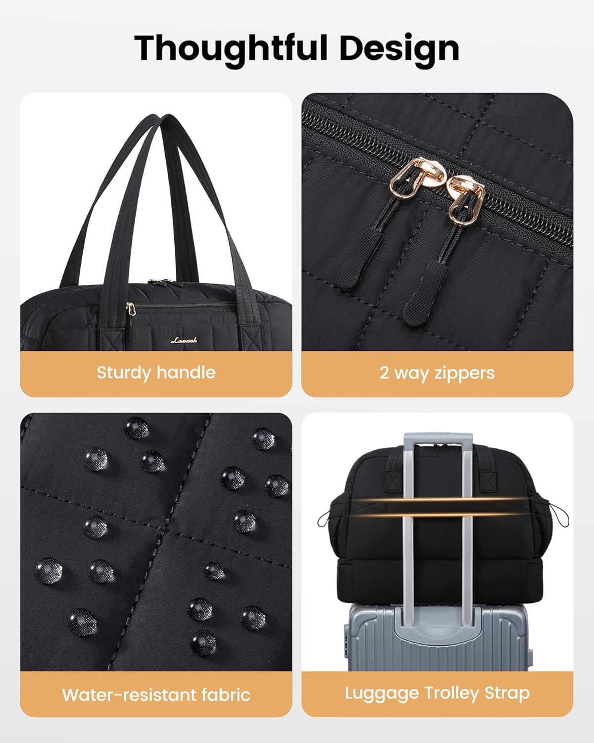 Large Travel Duffle Bag,Weekender Bags For Women with Shoe Compartment,Puffer Carry On Bags For Airplanes,Hospital Bag for Labor and Delivery,Overnight Bag With Toiletry Bag,Gym Tote Bag