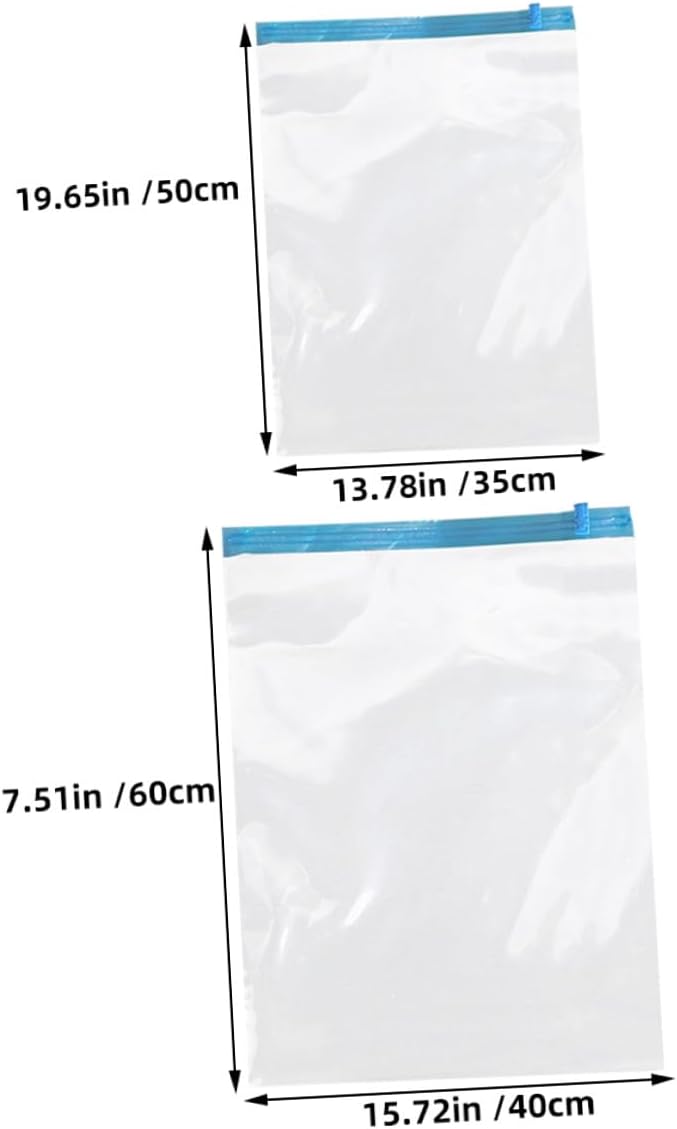 12pcs Travel Space Saver Bags Hand Roll up Vacuum Compression Bags Pa+pe Material Clothes Storage for Luggage Organization and Travel Use