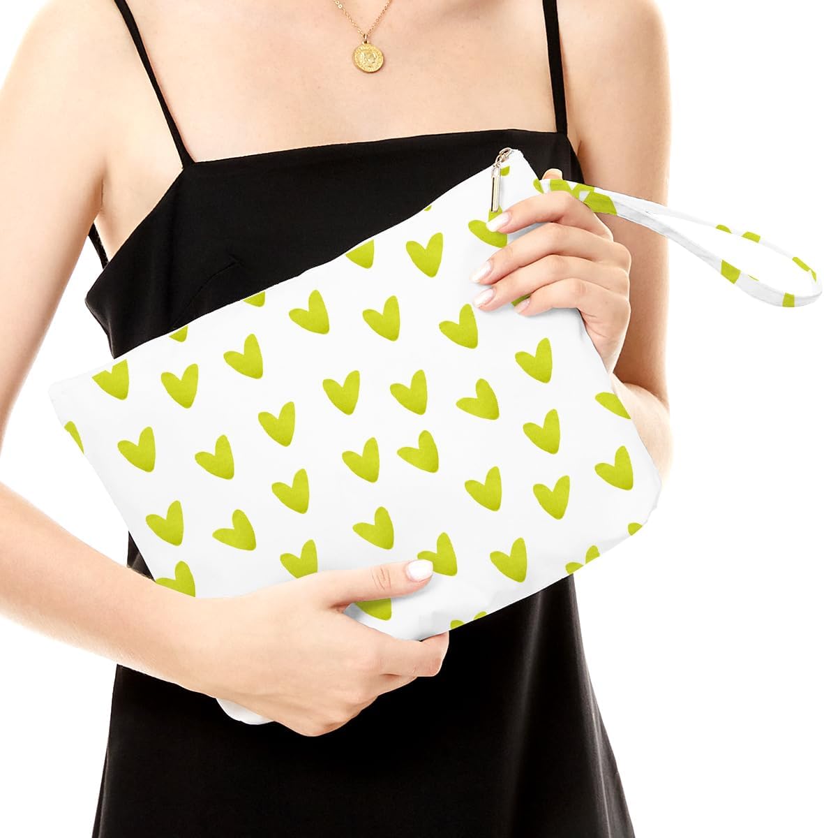 Heart Wet Bag, For Swimsuit Travel Makeup Bag Waterproof Large Capacity for Women Girls Mom Sister Friends Boho Heart Romantic Gifts