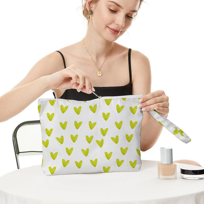 Heart Wet Bag, For Swimsuit Travel Makeup Bag Waterproof Large Capacity for Women Girls Mom Sister Friends Boho Heart Romantic Gifts