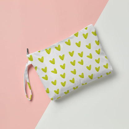 Heart Wet Bag, For Swimsuit Travel Makeup Bag Waterproof Large Capacity for Women Girls Mom Sister Friends Boho Heart Romantic Gifts