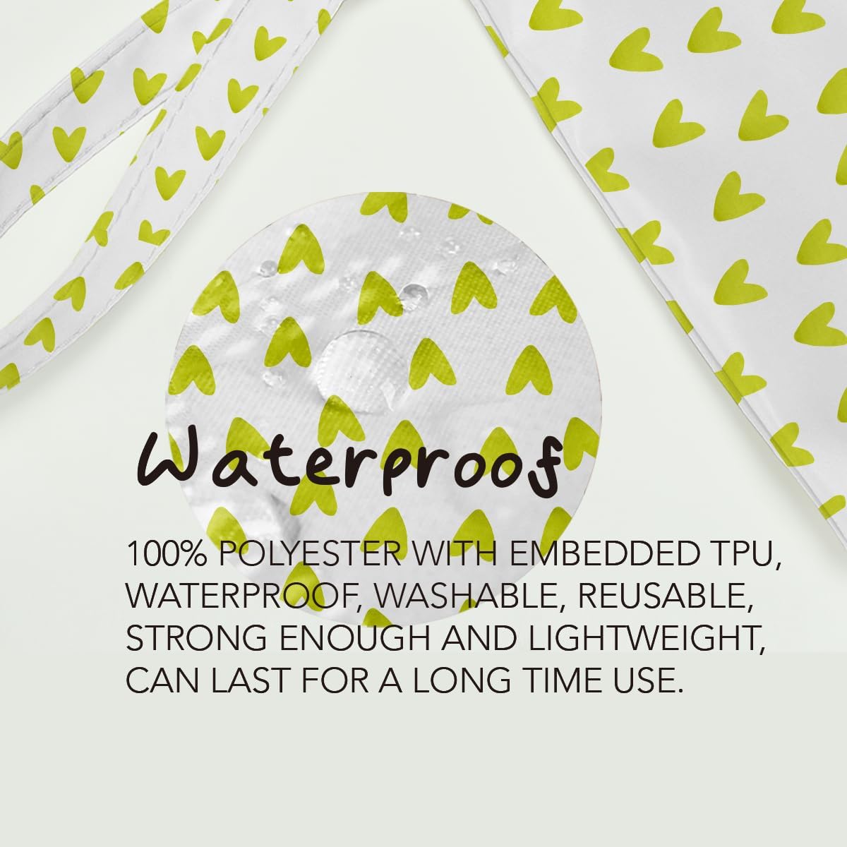 Heart Wet Bag, For Swimsuit Travel Makeup Bag Waterproof Large Capacity for Women Girls Mom Sister Friends Boho Heart Romantic Gifts
