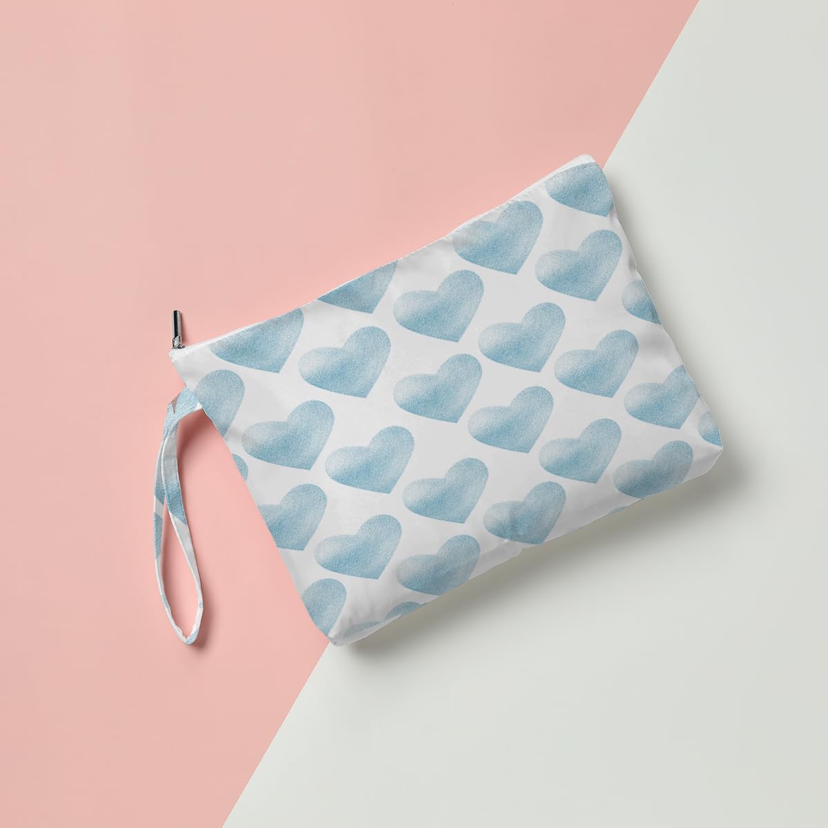 Heart Wet Bag, For Swimsuit Travel Makeup Bag Waterproof Large Capacity for Women Girls Mom Sister Friends Boho Heart Romantic Gifts