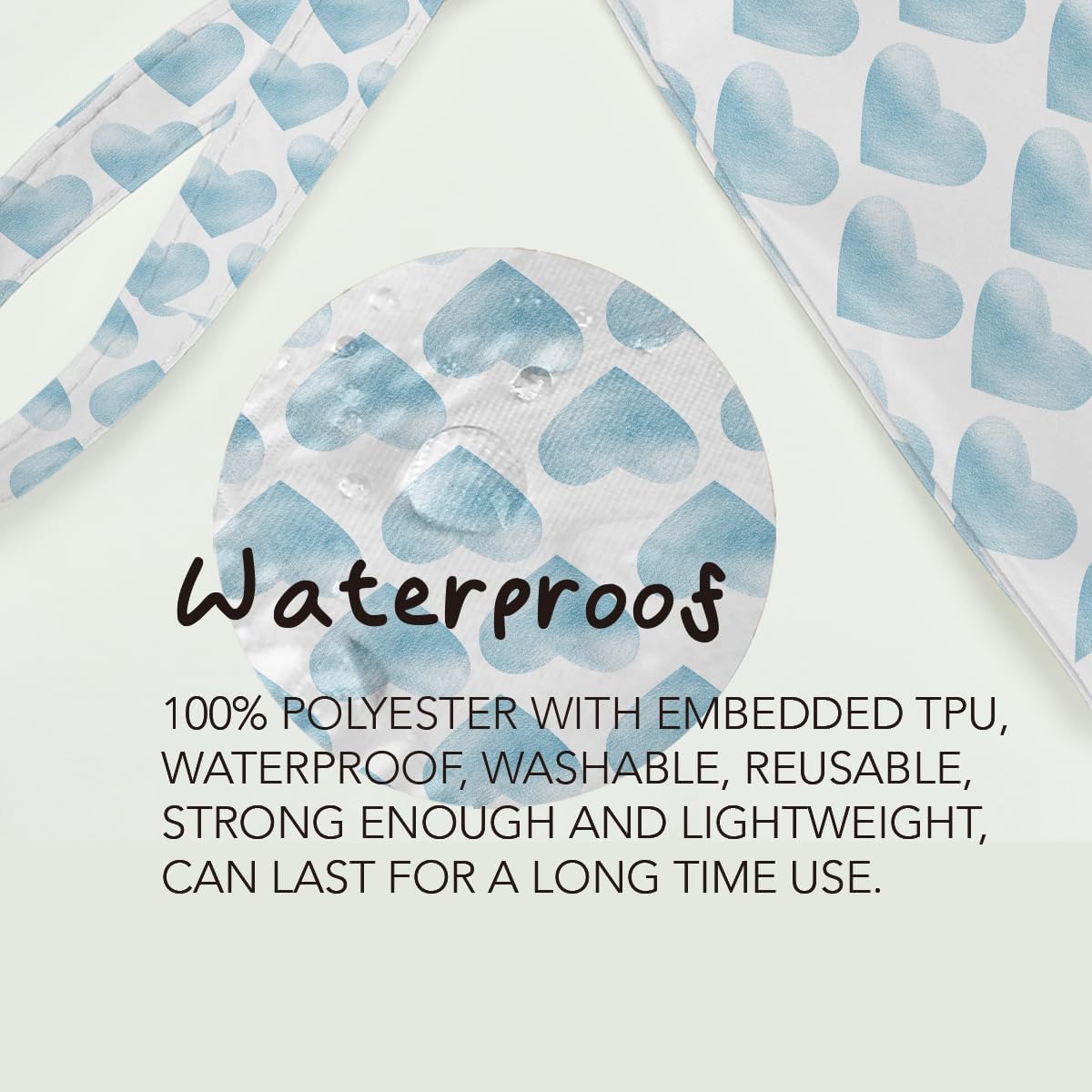 Heart Wet Bag, For Swimsuit Travel Makeup Bag Waterproof Large Capacity for Women Girls Mom Sister Friends Boho Heart Romantic Gifts