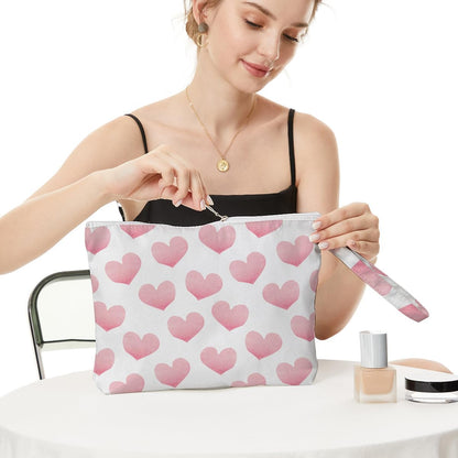 Heart Wet Bag, For Swimsuit Travel Makeup Bag Waterproof Large Capacity for Women Girls Mom Sister Friends Boho Heart Romantic Gifts