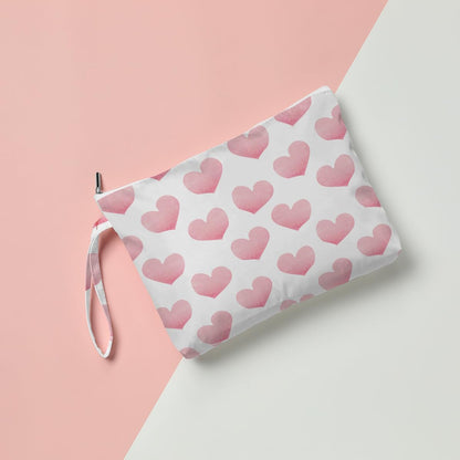 Heart Wet Bag, For Swimsuit Travel Makeup Bag Waterproof Large Capacity for Women Girls Mom Sister Friends Boho Heart Romantic Gifts