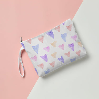 Heart Wet Bag, For Swimsuit Travel Makeup Bag Waterproof Large Capacity for Women Girls Mom Sister Friends Boho Heart Romantic Gifts