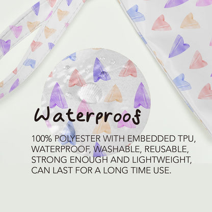 Heart Wet Bag, For Swimsuit Travel Makeup Bag Waterproof Large Capacity for Women Girls Mom Sister Friends Boho Heart Romantic Gifts