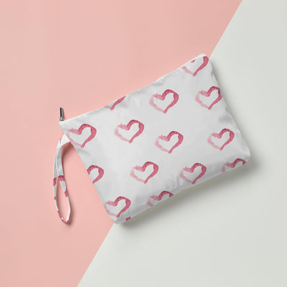 Heart Wet Bag, For Swimsuit Travel Makeup Bag Waterproof Large Capacity for Women Girls Mom Sister Friends Boho Heart Romantic Gifts