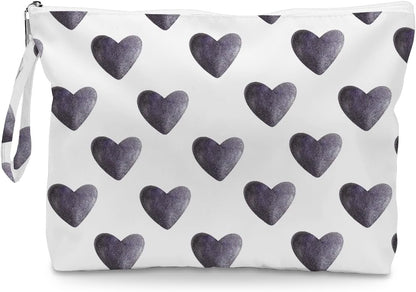 Heart Wet Bag, For Swimsuit Travel Makeup Bag Waterproof Large Capacity for Women Girls Mom Sister Friends Boho Heart Romantic Gifts