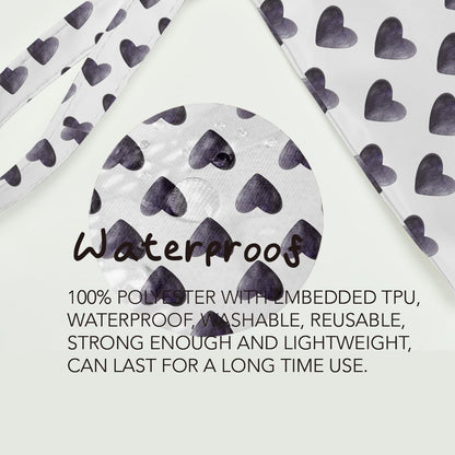 Heart Wet Bag, For Swimsuit Travel Makeup Bag Waterproof Large Capacity for Women Girls Mom Sister Friends Boho Heart Romantic Gifts