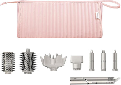 Dy son Air wrap Travel Case Hair Tools Travel Bag for Shark Flexstyle Carrying Case Portable Shark Hair Dryer Revlon Flat Curling Iron Organizer (Beige)