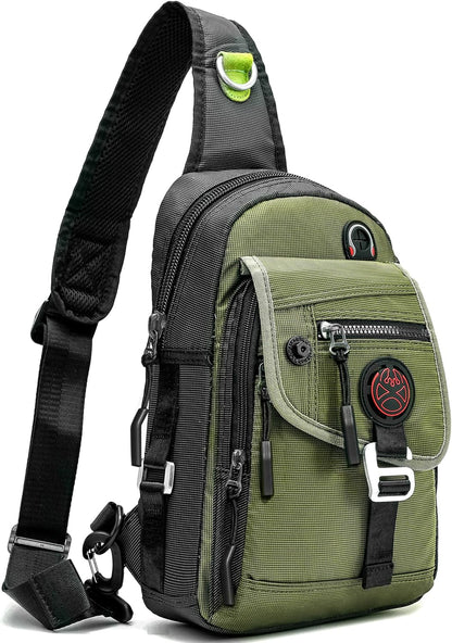Sling Bag Chest Shoulder Backpack Crossbody Bags for Tablet Laptop Outdoor Hiking Men Women