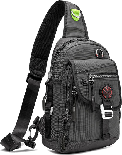 Sling Bag Chest Shoulder Backpack Crossbody Bags for Tablet Laptop Outdoor Hiking Men Women