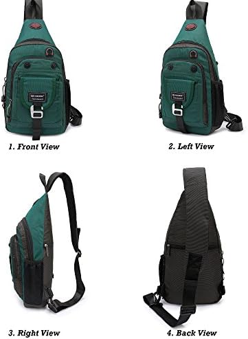 Sling Bag Chest Shoulder Backpack Crossbody Bags for Tablet Laptop Outdoor Hiking Men Women