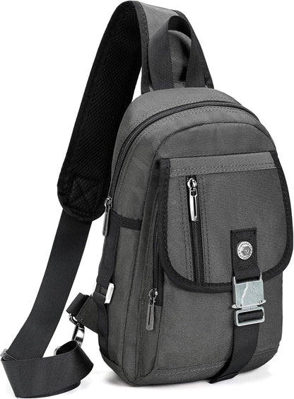 Sling Bag Chest Shoulder Backpack Crossbody Bags for Tablet Laptop Outdoor Hiking Men Women