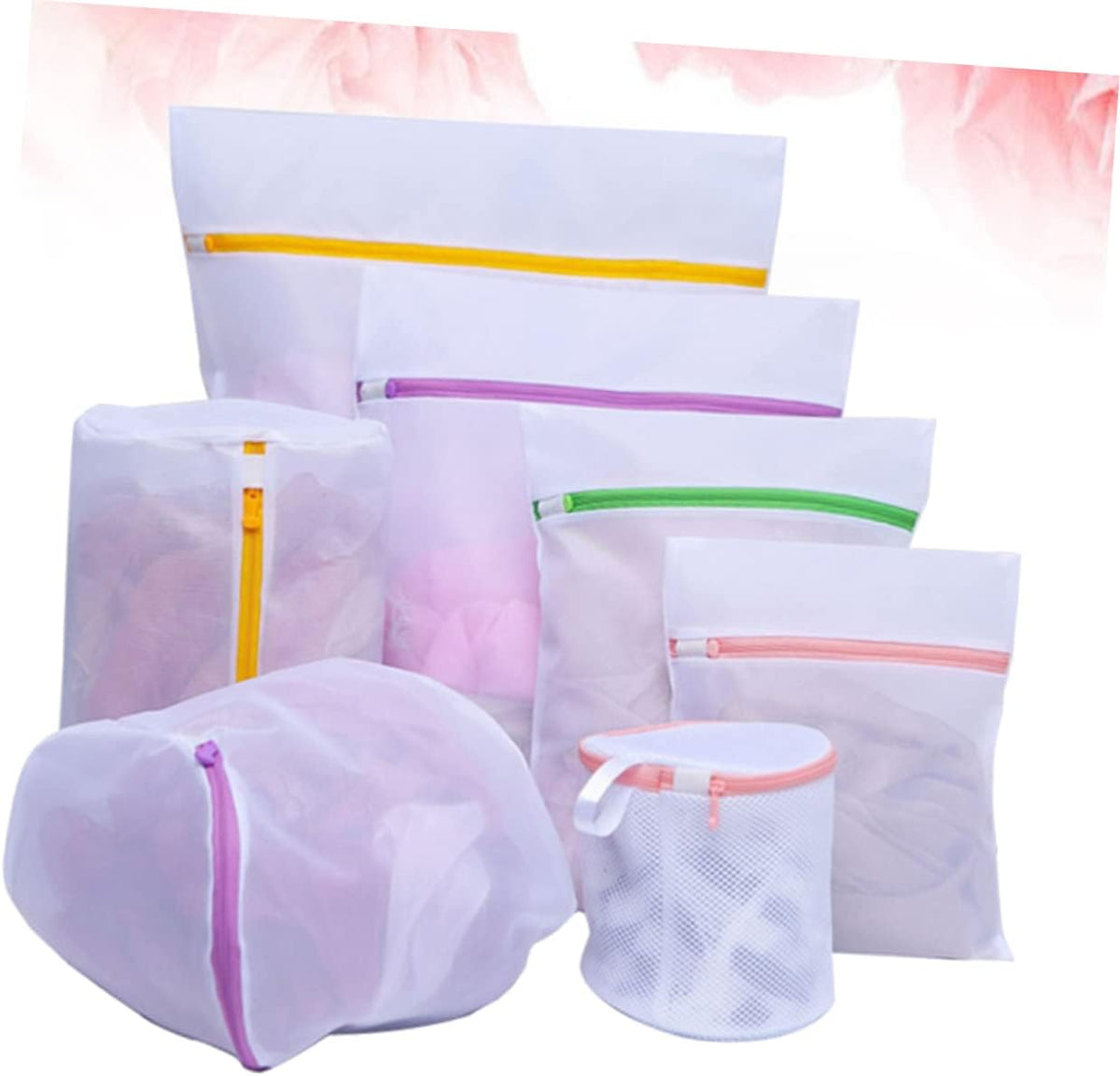 7pcs Laundry Bag Set Garment Bags for Storage for Home Delicate Lingerie Panties Random Zipper