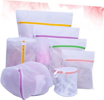 7pcs Laundry Bag Set Garment Bags for Storage for Home Delicate Lingerie Panties Random Zipper
