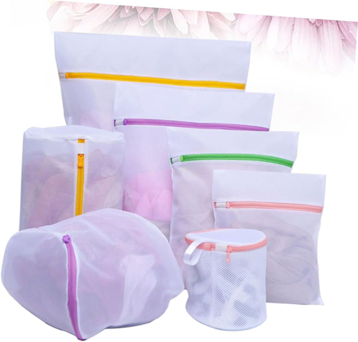 7pcs Laundry Bag Set Garment Bags for Storage for Home Delicate Lingerie Panties Random Zipper