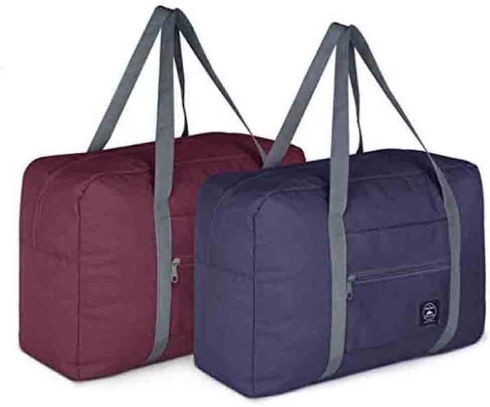 For Spirit Airlines Personal Item Bag 2 Pack Travel Duffle Bag, Weekender Bags Underseat Carry-on Luggage for Women