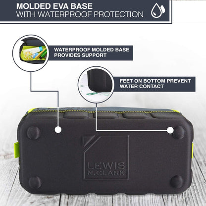 Travelflex Toiletry Kit, Makeup Bag, Shower Caddy + Travel Organizer for Luggage, Carry-on or Suitcase, Classic Side Zip, Charcoal