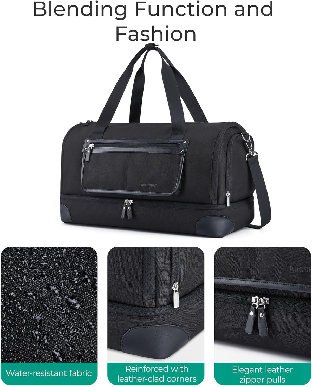 Medium Garment Bags for Travel, Convertible Travel Garment Duffle Bag Suit Bags for Women, 2 in 1 Garment Bags with Shoe Compartment