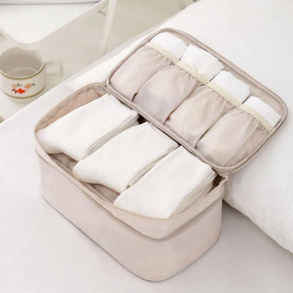 Bra Travel Bag, Portable Luggage Organizer, Multi-compartment Storage Bag for Clothes, Bras, and Accessories, Ideal for Suitcases and Carry-ons