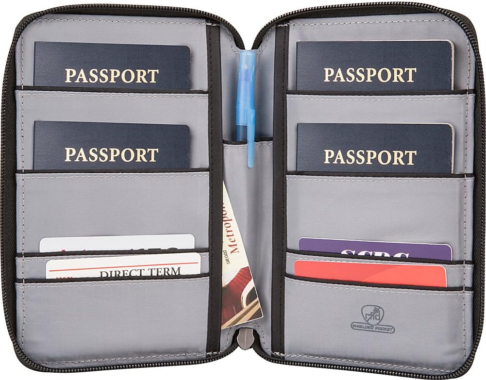RFID Blocking Multi-Passport Holder